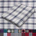 Pico Textiles 10 Yards Bolt White and Gray Tartan Plaid Flannel Fabric by PicoTextiles