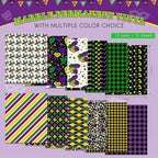 Tintnut Mardi Gras Permanent Vinyl 12 Sheets 12''x10'' Adhesive Vinyl | Shrove - Image 2