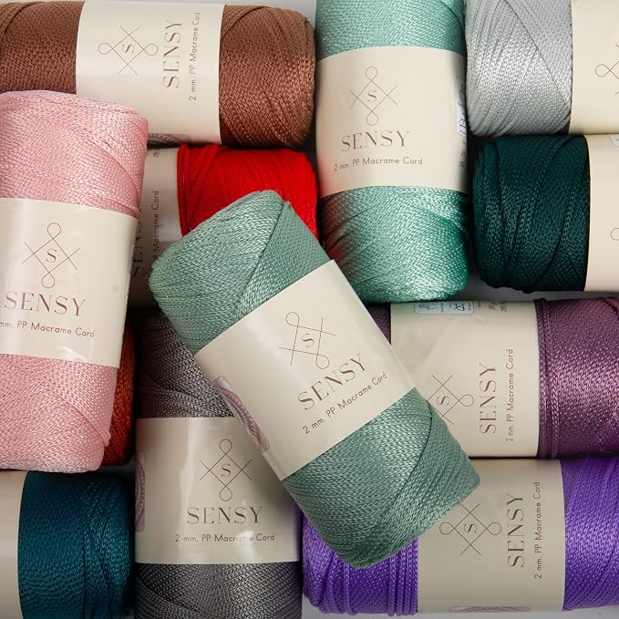 Sensy Premium 2mm 251 Yards Polyester Rope 100% Polypropylene Cord Macrame Cord - Image 8
