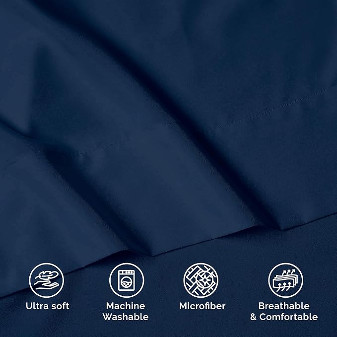 Luxury Flat Sheet on Amazon Elegant Comfort Wrinkle-Free 1500 Premier Hotel - Image 8