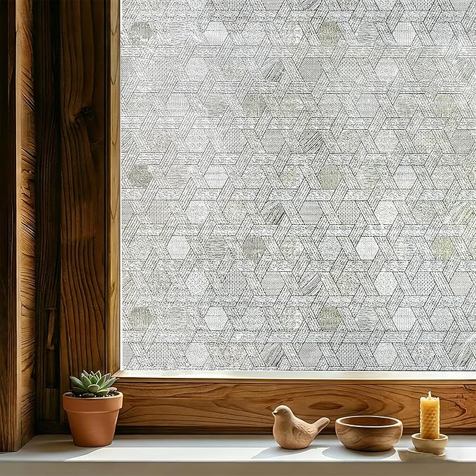 3D Stained Glass Window Film, Decorative Window Privacy Film by ADDHERES