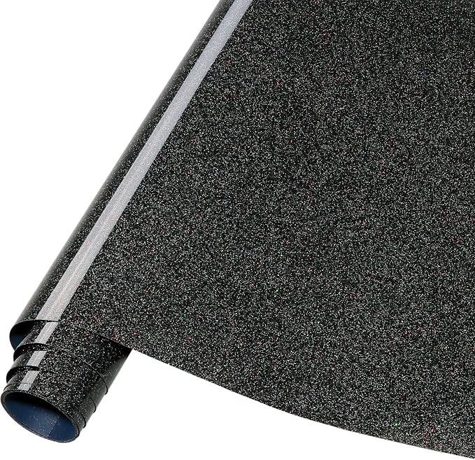 Tintnut Galaxy Black Heat Transfer Vinyl Roll, easy cut & weed, stretch washable by Tintnut