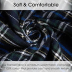 Pico Textiles 6 Yards Bolt Blue and Green Tartan Plaid Flannel Fabric - Image 2