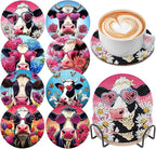 DOZEEZOP 8-Pack Diamond Art Coaster Kit by DOZEEZOP