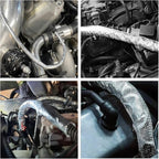30mm - 1-1/5" Self Closed aluminized Sleeve Heat Shield Protection Side Entry - Image 5