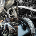 13mm - 1/2" Self Closed Aluminized Sleeve Heat Shield Protection Side Entry - Image 5