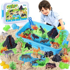 Billeeit Animal Sensory Bin Sand Toy | Play Sand Kit w/lid and 2.2lbs Moldable - Image 8