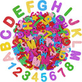 Foam Letter Stickers, 7 Sheets 3D Glitter Alphabet and Number Stickers by Unknown