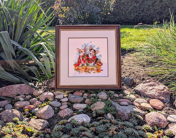 RIOLIS - Ready for Autumn 2002, Dogs Cross Stitch Kits 9¾" x 9¾", Counted Cross - Image 7