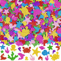 651 Pcs Glitter Foam Stickers, Sea Animal Shapes Stickers, 7 Sheets Colorful 3D by Unknown