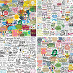 300PCS Positive Motivational Words Stickers by Yodeeni