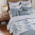 Levtex Home - Cross Stitch Chambray Quilt Set - Twin Quilt + One Standard - Image 8