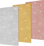 Amyhill 3pcs Glitter Acrylic Sheets, 1/10" Thick, 6.3 x 11.4 in | 2.5 mm Cast by Amyhill
