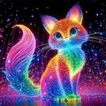 GXGLLPZBY Diamond Art Kits for Beginners, Dreamy Glowing Cat Diamond Painting by GXGLLPZBYZBYHW