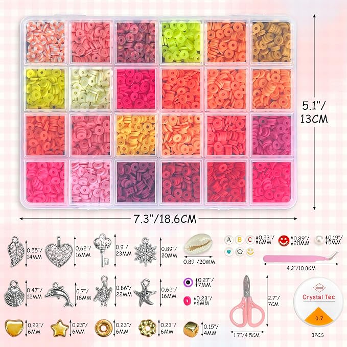 LINAYE 20000 PCS Clay Beads Kit - Image 4