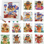 Trandraft 13 Pcs Dog Seasonal Diamond Art Kits by Trandraft