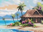 DIAMOND ART CLUB Beach Bungalow Diamond Painting Kit, Fun DIY Crafts - Image 2