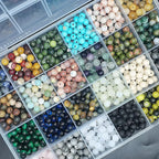 720pcs 6mm Natural Round Stone Beads Gemstone Beading Hole Size 1mm Crystal - Image 5
