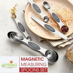 Spring Chef Stainless Steel Magnetic Measuring Spoons Set of 8 - Image 7