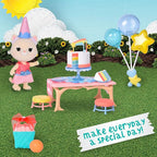Honey Bee Acres Birthday Wishes Playset, 15 Piece Miniature Dollhouse Party Set - Image 2