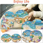 ijbnhd 8 Pack Diamond Art Coasters Kits Ocean | Diamond Painting Coasters Kit - Image 2