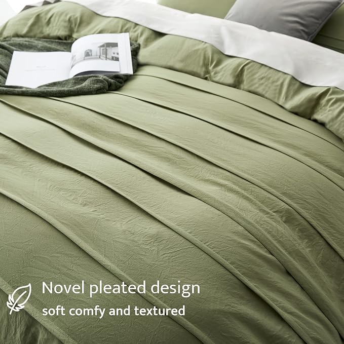 Oli Anderson Sage Green Duvet Cover Twin Size - Image 3