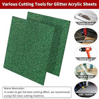 2 PCS 10 x 10 inch Glitter Colored Plexiglass Acrylic Sheets - Image 3