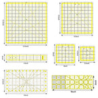 Quilting Rulers, 7 Piece Acrylic Ruler, Fabric Cutting Ruler, Sewing & Quilting - Image 2