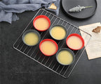 12 Pack Reusable Nonstick Jumbo Silicone Baking Cups, Cupcake and Muffin Liners - Image 7