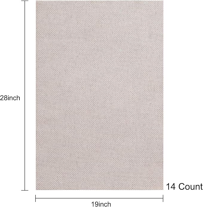 Aida Cloth 14 Count Cross Stitch Fabric, 19×28inch | Features Distinct Retro - Image 2