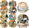 DOZEEZOP 8-Pack Diamond Art Coaster Kit by DOZEEZOP
