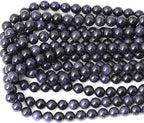35PCS 10mm Natural Blue Sandstone Gemstone Round Loose Beads Stone Beads - Image 3