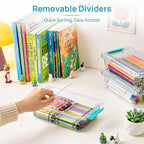 Vtopmart 8 Pack Clear Pencil Box - Image 3