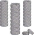 24 Pieces Stainless Steel Lint Traps for Washing Machine Hose,Rust-Proof Pet Lint Catcher Mesh Filter with 24 Pieces Cable Ties