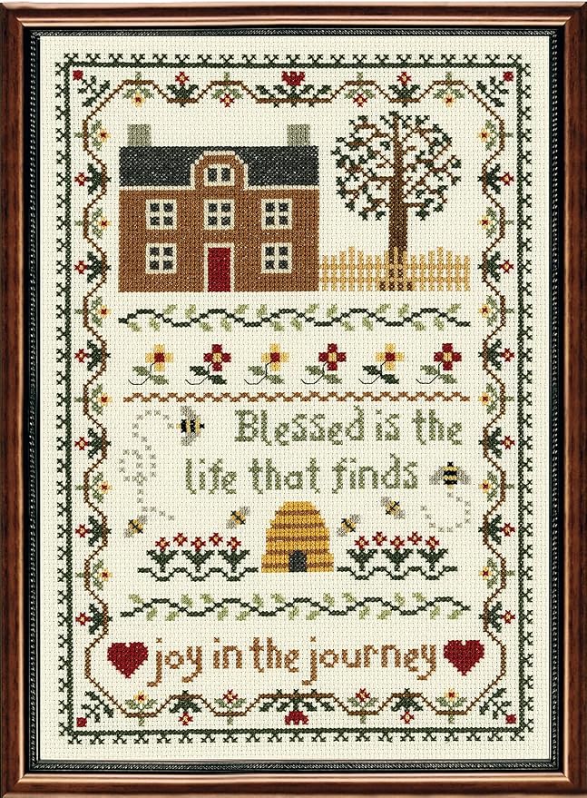 Janlynn 50222 Counted Cross Stitch Kit 7.75"X11.25", Joy in The Journey by Janlynn