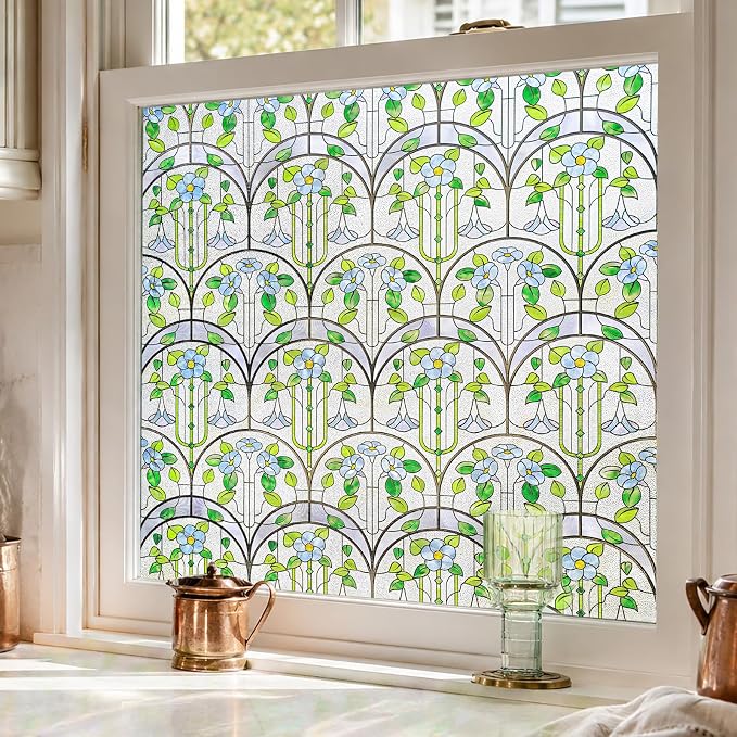 3D Stained Glass Window Film, Decorative Window Privacy Film - Image 8