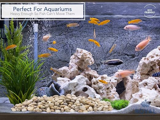 River Rocks Decorative Ornamental Vase Filler 1"-1.5" Light Aquarium Gravel 5 - Image 2
