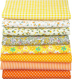 Aubliss 8pcs Fat Quarter Fabric Bundles Quilting Cotton Craft Fabric Pre-Cut by Aubliss
