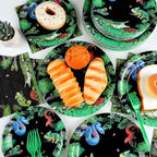 50 Guests Reptile Snake Party Plates and Napkins Party Supplies Jungle Swamp - Image 5