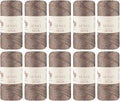 10 Skeins of Sensy Premium 2mm 251 Yards Sparkle Polyester Rope 90% by SSENSY