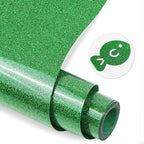 Green Glitter HTV Heat Transfer Vinyl, Glitter Iron on Vinyl Roll 10" x8ft | by MEVOREW