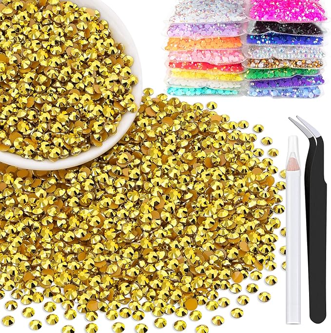 4000pcs 4mm Resin Rhinestones Bulk by BELLEBOOST