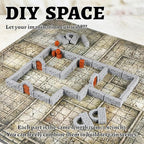 Dungeon Walls 40pcs 28mm Miniature RPG Terrain Modular System DND Terrain - Image 8