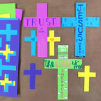 100 Pieces Cross Cutouts Happy - Image 2