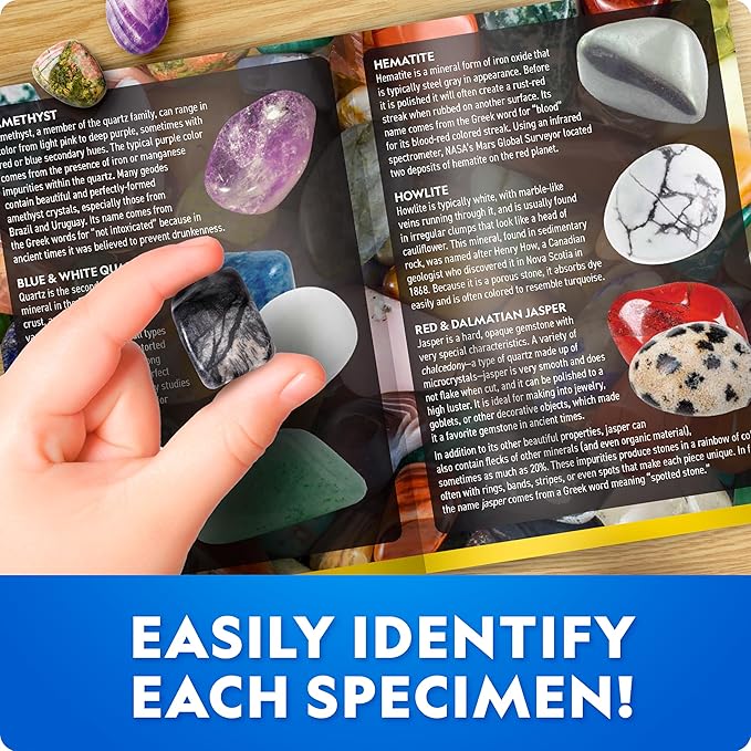 National Geographic Gigantic Gemstone Dig Kit – Excavate 100 Real Gems from a - Image 4