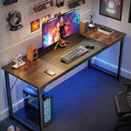 Huuger Computer Desk, 63 Inch Office Desk, Gaming Desk - Image 4