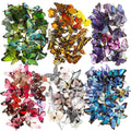 COMNICO 240PCS Butterfly Stickers, PET Waterproof Transparent Colorful Resin by COMNICO