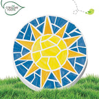 Creative Roots Mosaic Sun Stepping Stone Kit, Includes 7-Inch Ceramic Stepping - Image 4