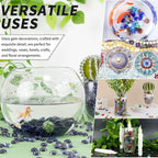 1 LB Purple Flat Glass Beads, 160-180PCS Small Glass Marbles, Mini Flat Round - Image 6