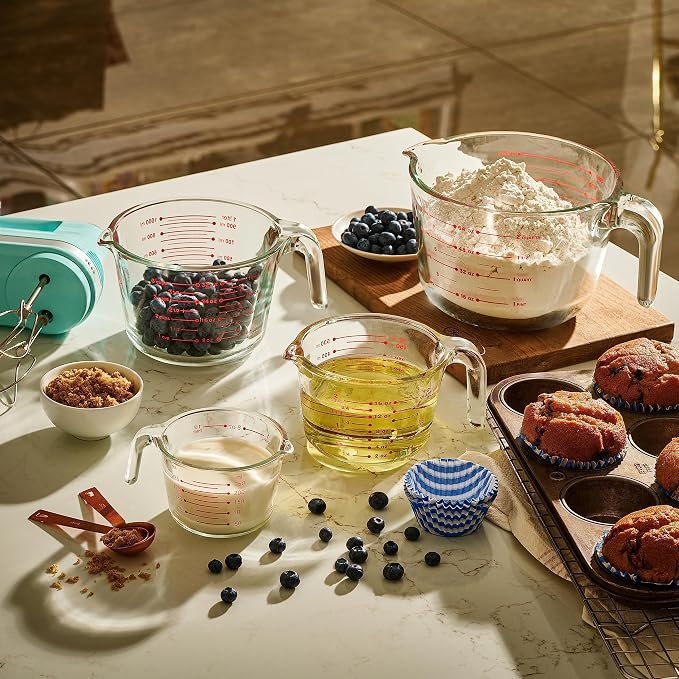 Le'raze Set of 3 Glass Measuring Cups - Image 7